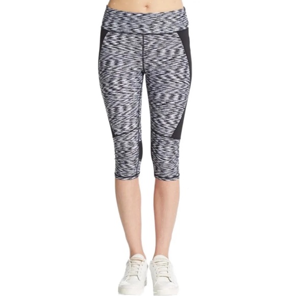 Calvin Klein Performance Space-Dye High Waisted Crop Capri Active Legging Large - Picture 1 of 9